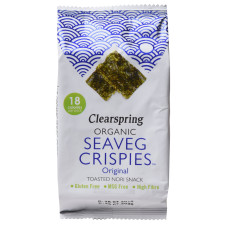 Чипси Clearspring органічні з морських водоростей із сіллю 4 г mini slide 1