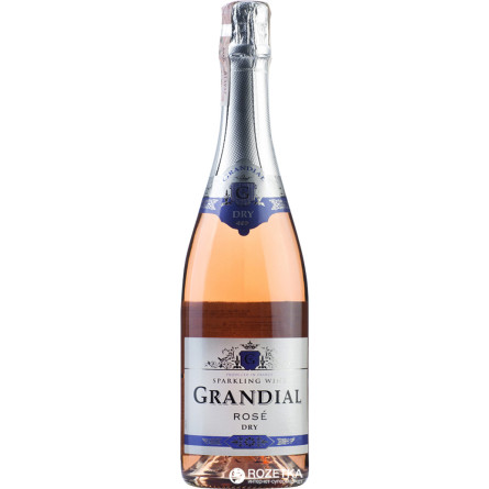 Ігристе вино Les Grands Chais de France Grandial Rose Brut рожеве сухе 0.75 л 10.5%