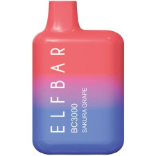 Одноразовая электронная сигарета Elf Bar BC3000 10 мл 5% Киви + Сакура + Виноград mini slide 1