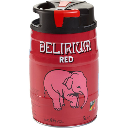 Пиво Delirium Red червоне фільтроване пастеризоване 8% 5 л