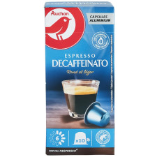 Кава Ашан в капсулах еспрессо без кофеїну Nespresso 10шт 52г mini slide 1