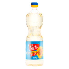 Масло подсолнечное Varto рафинированное с витаминами А, D 0,88л mini slide 1