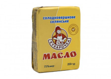 МАСЛО СОЛОДКОВЕРШКОВЕ СЕЛЯНСЬКЕ 73% 200Г КУХАРОЧКА mini slide 1