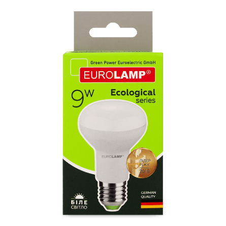 Лампа Eurolamp LED ECO P R63 9W 4000K E27