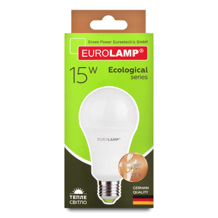 Лампа Eurolamp Led Eco P A70 15W 3000K E27 slide 1