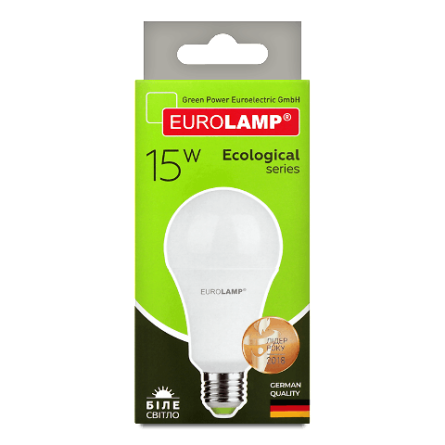 Лампа Eurolamp Led Eco P A70 15W 4000K E27