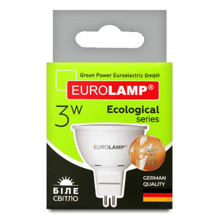 Лампа Eurolamp LED ECO P SMD MR16 3W 4000K GU5.3