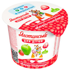 Паста сиркова Яготинське для дітей яблуко-полуниця 3,9% 100г mini slide 1