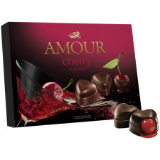 Цукерки Amour Cherry зі заспиртованою вишнею 151г mini slide 1