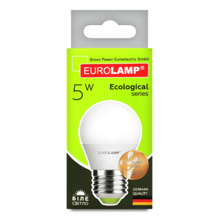 Лампа Eurolamp LED ECO P G45 5W 4000K E27 slide 1