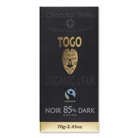 Шоколад чорний Chocolat Stella Того органічний 85% slide 1