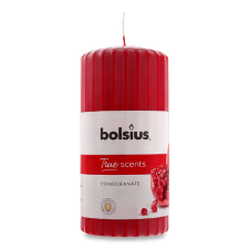 Свічка Bolsius ароматична «Гранат» циліндрична ребриста 120X58 мм mini slide 1