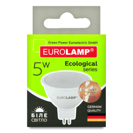 Лампа Eurolamp LED ECO P SMD MR16 5W 4000K GU5.3