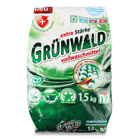 Порошок пральний Grunwald Eco «Гірська свіжість» універсальний