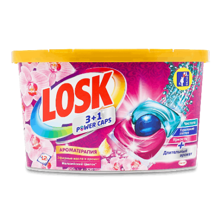 Капсули для прання Losk Аром «Малазійська квітка» 3 в 1