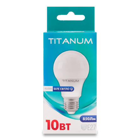 Лампа Titanum LED A60e 10W 4100K E27