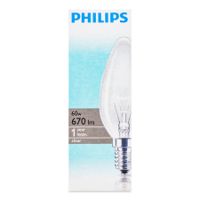 Лампа Philips 60W B-35 свічка E14 mini slide 1