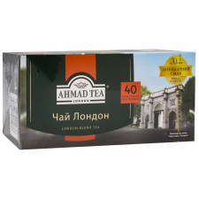 Чай Ahmad Tea Лондон черный 40х2г mini slide 1