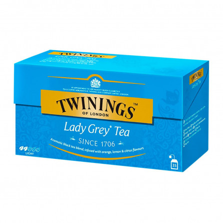 Чай Twinings Lady Grey черный 25шт х 2г slide 1