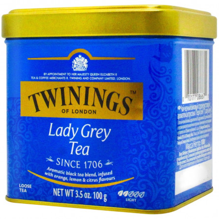 Чай чорний Twinings Леді Грей листовий 100г slide 1