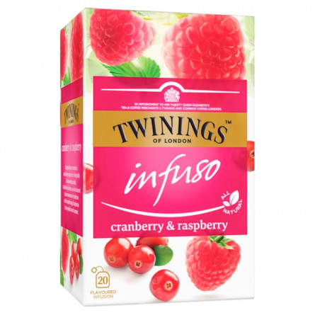 Чай Twinings фруктово-трав'яний журавлина і малина 20шт х 3,4г