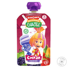 Пюре Маленькое счастье Фиксики Ягідний мікс смузі 110г mini slide 1