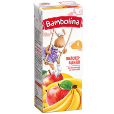 Нектар Bambolina Яблуко-банан 200мл mini slide 1