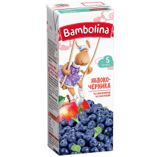 Нектар Bambolina Яблуко-чорниця 200мл mini slide 1