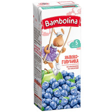 Нектар Bambolina Яблуко-лохина 200мл mini slide 1
