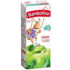 Сік Bambolina Яблуко 200мл mini slide 1