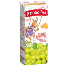 Сік Bambolina Яблуко-виноград 200мл mini slide 1