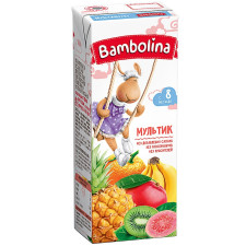 Сік Bambolina Мультифрукт 200мл mini slide 1