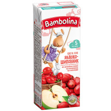 Сік Bambolina Яблуко-шипшина 200мл mini slide 1
