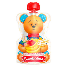Пюре Bambolina яблуко-банан 90г mini slide 1