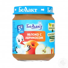 Пюре Беллакт яблуко з абрикосом 100г mini slide 1