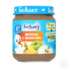Пюре Беллакт яблуко з бананом 100г mini slide 1