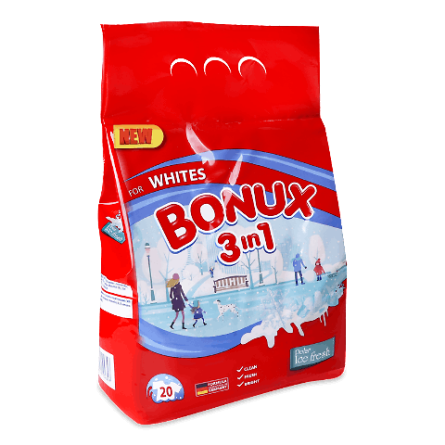 Порошок пральний Bonux Ice Fresh для білих речей slide 1