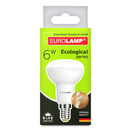 Лампа Eurolamp LED ECO P R50 6W 4000K E14 slide 1