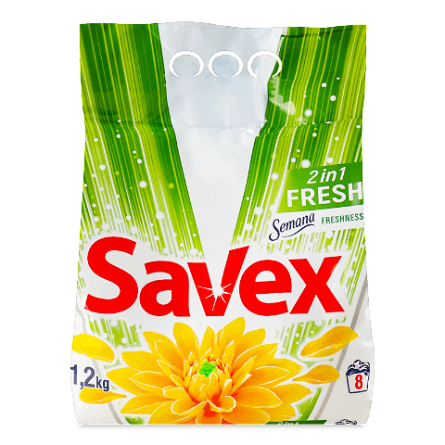 Порошок пральний Savex 2in1 Fresh для автоматичного та ручного прання