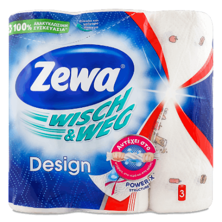 Рушники паперові Zewa Wisch & Weg Design