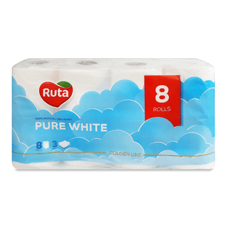 Папір туалетний Ruta Pure Whitе