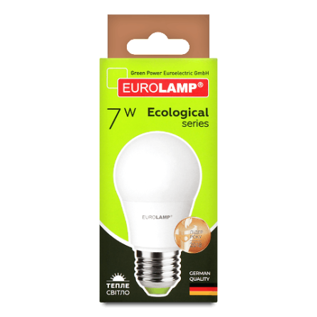 Лампа Eurolamp LED ECO P А50 7W 3000K E27