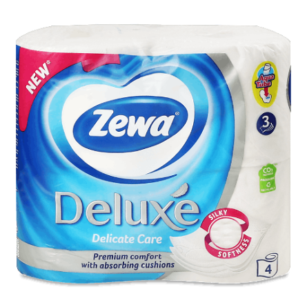 Папір туалетний Zewа Deluxe Delicate білий 3-шаровий