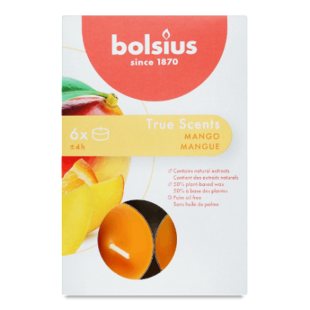 Свічки чайні Bolsius «Манго» ароматизовані slide 1