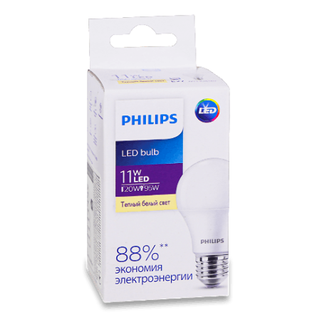 Лампа Philips Ecohome LED Bulb 11W 3000K E27