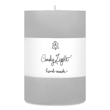 Свічка Candy Light світло-сіра 7X10 см mini slide 1