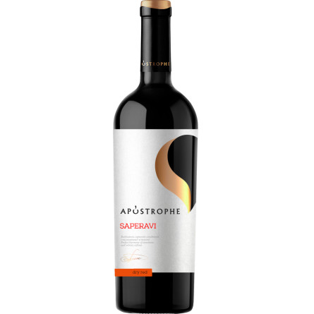 Вино Apostrophe Saperavi красное сухое 0.75 л 10–14%