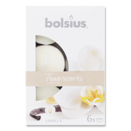 Набір свічок Bolsius Ваніль ароматизовані чайні 6 шт. slide 1