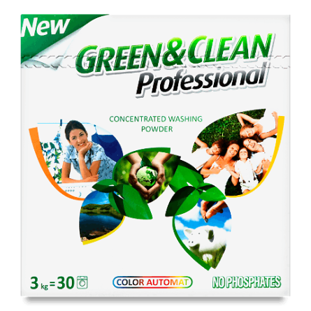Порошок пральний GreenClean для кольорового одягу
