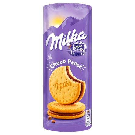 Печенье Milka Choco Pause сэндвич с шоколадной начинкой 260г